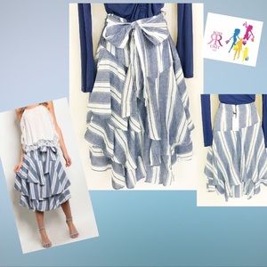 Stripes and Ruffles Skirt